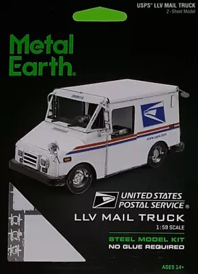 2021 Usps Llv Mail Truck 3-d Metal Earth  1.59 Scale~brand New~reserved Bid@$1 ! • $1