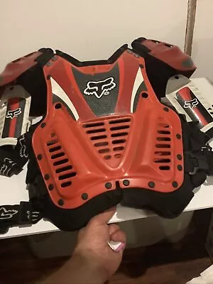 Vintage FOX Racing Vintage Adult Chest Protector Roost Motocross  MADE IN ITALY • $65