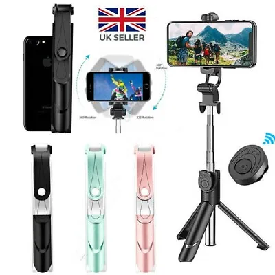 £7.59 • Buy Telescopic Selfie Stick Bluetooth Tripod Monopod Phone Holder For Samsung IPhone