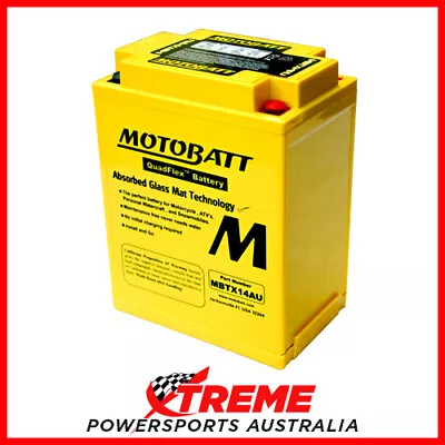 Motobatt 12V 210 CCA MBTX14AU Kawasaki Z1000 Z1R 1978-1980 Motobatt AGM Battery • $140.95