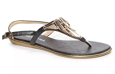 Women's Metallic Y-Strap Gladiator Sandal Tribal Fashion Sandals Shoes • $7.99