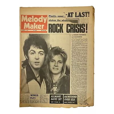 Melody Maker December 1 1973 Paul McCartney Wings Bob Dylan Bob Marley • $29.99