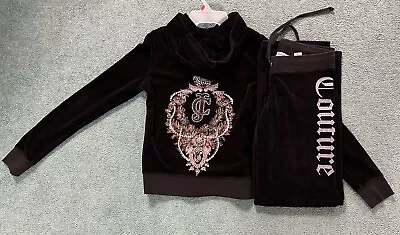 Authentic Juicy Couture Velour Tracksuit Set Small Pants Medium Jacket • $120