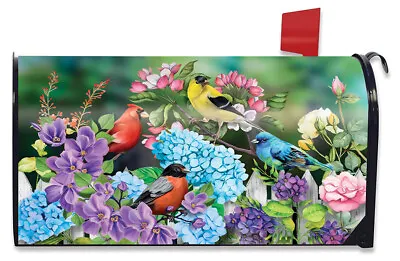 Feathered Friends Spring Magnetic Mailbox Cover Floral Standard Briarwood Lane • $17.97