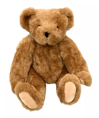 The Vermont Teddy Bear Co 15  Jointed Plush Stuffed Animal Brown Bear | Can Sit • $13.99