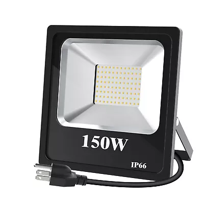 150W LED Flood Light Outdoor Security 21000LM Super Bright Street Lighting 5000K • $40.30