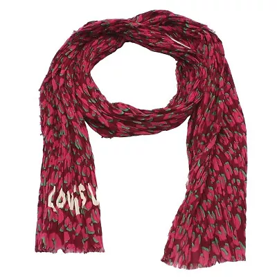 Louis Vuitton Cotton Scarf Stole Shawl Leopard Women Mint Z1815 • £305.33