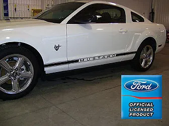 Both Side: Ford Mustang Rocker Panel Door Stripes Decals - RH - Strips Stickers • $29.66