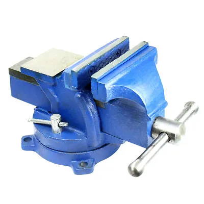 4  Bench Vise With Anvil With Swivel Locking Base All Steel Heavy Duty • $37.85