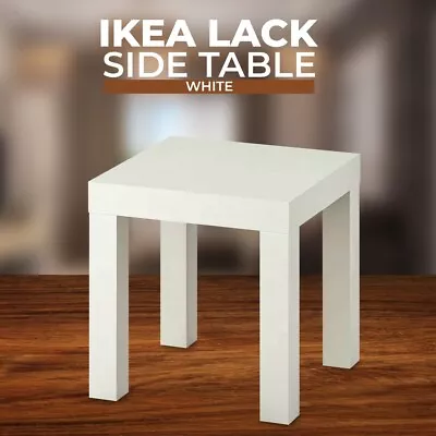 IKEA LACK Small Side Table Bedroom Hallway Tea Coffee Drink Home Office 35x35cm • £15.80