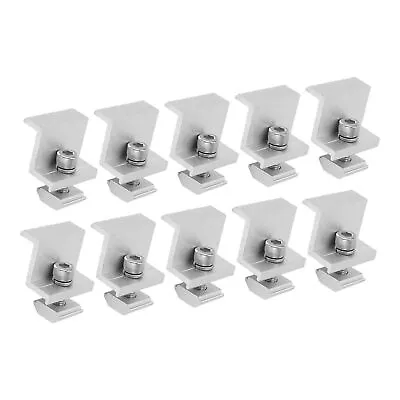 Solar Mount Z Brackets 10PCS Aluminum Alloy Corrosion Resistant PV Mounting Side • $35.92