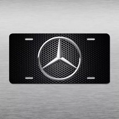 Black Mercedes Plate Vehicle License Plate Auto Car Tag Truck C E S GLE CLASS • $13.98