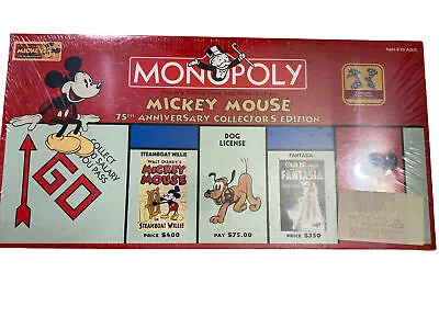 Monopoly Mickey Mouse 75th Anniversary Collector Set - BRAND NEW SEALED • $30