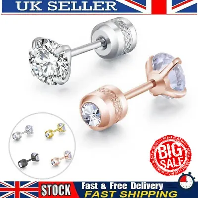 £5.66 • Buy 1/Pc Titanium Steel Earrings For Mens Womens Earrings Diamond Earrings Gifts UK