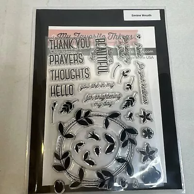 My Favorite Things Transparent Stamp Spring Wreath Made In USA # 83 • $4.50