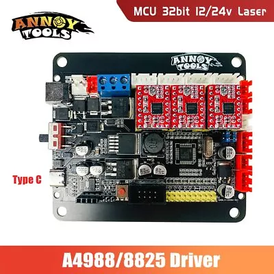 CNC Control Board GRBL 3 Axis Stepper Motor Driver For Laser Engraving Machine • $22.23