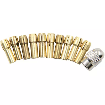 11PCS/set Mini Drill Brass Collet Chuck Bits For Rotary Tool 0.5-3.2mm • $7.46