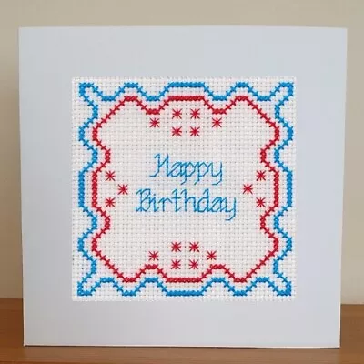 £7.25 • Buy Birthday Card - Counted Cross Stitch Kit