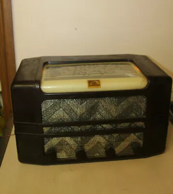 Vintage  His Masters Voice Tube Radio Model C23A  WORKING  • $300