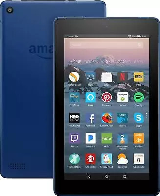 Amazon Kindle Fire 7 Tablet (7th Gen) 8GB | Wi-Fi | 7-Inch Display | Blue • £32.95