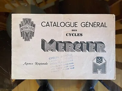 1939 Vintage Mercier Bicycle Catalogue Rare! • $40