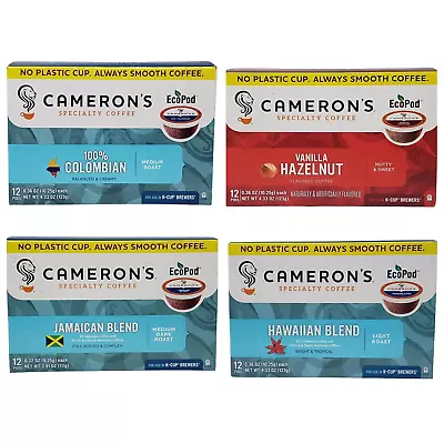 Camerons Specialty Coffee Pods Variety Pack - Vanilla Hazelnut 100% Colombian  • $61.99