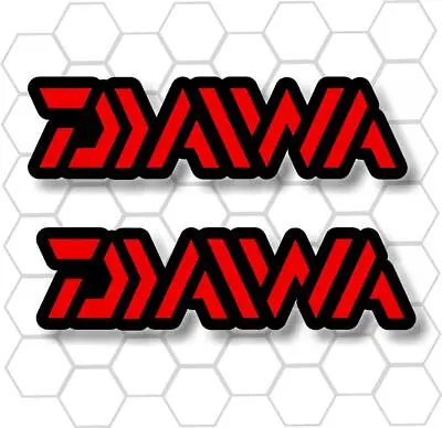 Daiwa Red Graphics Marine Decals Professional Vinyl • $5.25