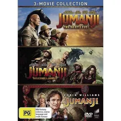 $28.99 • Buy Jumanji 3 Movies Collection BRAND NEW Region 4 DVD