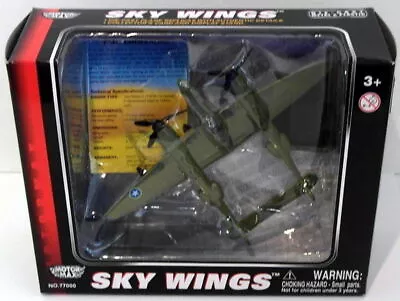 Motormax Skywings 1/100 Scale 77025 - P-38 Lightning With Display Stand • £19.99