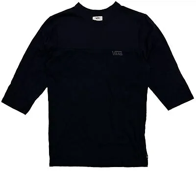 Vans Off The Wall Men's Bonded 3/4 Raglan Sleeve Tee T-Shirt In Black • $19.99