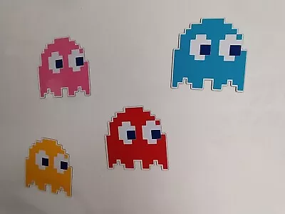 Set 4 Pac-Man Ghosts Fridge Magnets • £3.55