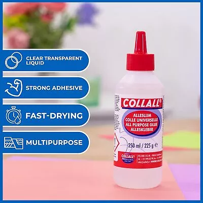 All Purpose Glue - Perfect For Arts Crafts & DIY Transparent Fast Drying Collal • £6.88