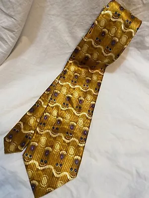 Men's Bugatchi Uomo 100% Silk Necktie Made In Italy • $7.45