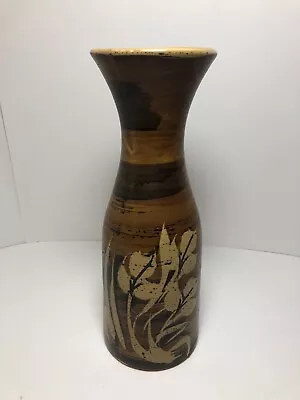 Vintage Pacific Stoneware 11.5  Vase Artist Signed By Bennet Welsh Boho 1970 • $37