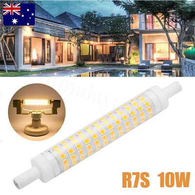 LED R7S Flood Light Bulb 10W 118mm 2835 SMD Replacement Halogen Lamp Warm White • $11.99