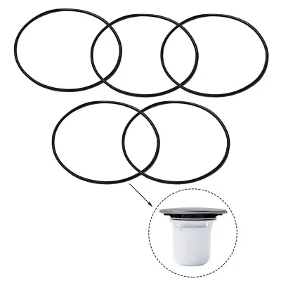 O-Rings Seal Drain Gasket Rubber Shower Strainer Washer 5pcs Waste 70mm • £3.79