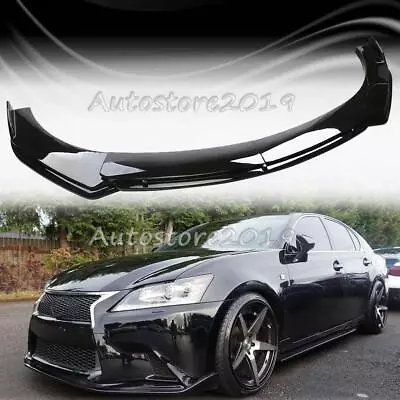 For Lexus GS F GS350 GS450h Front Bumper Lip Splitter Spoiler Kit Gloss • $69.99