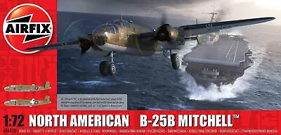 Airfix 1/72 North American B-25B Mitchell Doolittle Raid USAAF Bomber Model Kit • £24.95