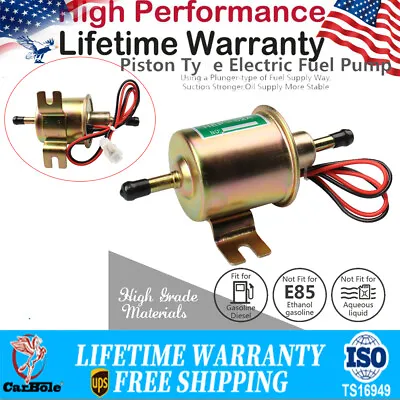 4-7PSI Electric Fuel Pump E8012S Diesel Inline EP12S Carburetor Oil 12 Universal • $14.69