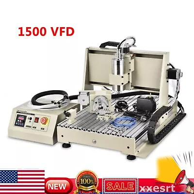 USB 4 Axis 6040Z CNC Router Engraving Drilling Machine Miller 3D Cutter Engraver • $1199