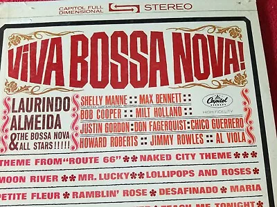 LP Laurindo Almeida 'Viva Bossa Nova' 1962 • $5