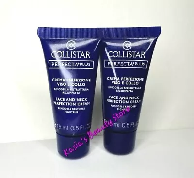 2X15ml Collistar Perfecta+ Face And Neck Perfection Cream Lifting&Remodeling New • £11.99