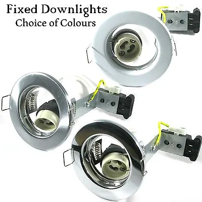 1 4 6 10 20 X Gu10 Mains 240v Downlights Fixed Beam Spotlights Halogen Or Led • £11.50