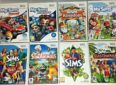 £6.99 • Buy Wii - Sims Games - My Sims Kingdom/Racing/Simanimals/Pets 2 Etc  *Pick A Game*