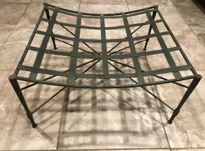 💥MARIO PAPPERZINI Ottoman Garden Patio Wrought Iron • $1200