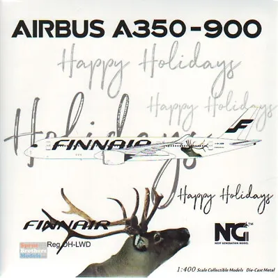 NGM39048 1:400 NG Model FinnAir Airbus A350-900 Reg #OH-LWD Happy Holiday #2 • $75.99