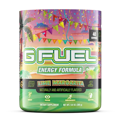 G Fuel Lime Margarita 40 Serving Energy Tub • $26.99