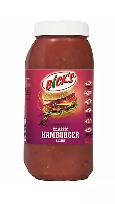 French's Bicks Hamburger Relish 2.45kg Chip Shop Takeaway Kebab Burger Van Sauce • £24.99