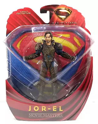 JOR-EL Superman Man Of Steel Movie Masters 6  Figure W/Base 2013 Krypton • $9.99