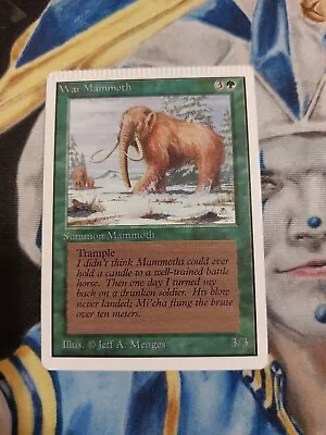 War Mammoth (Factory Error Crimp) MTG Unlimited Common Creature Near-Mint X1 • $99.95